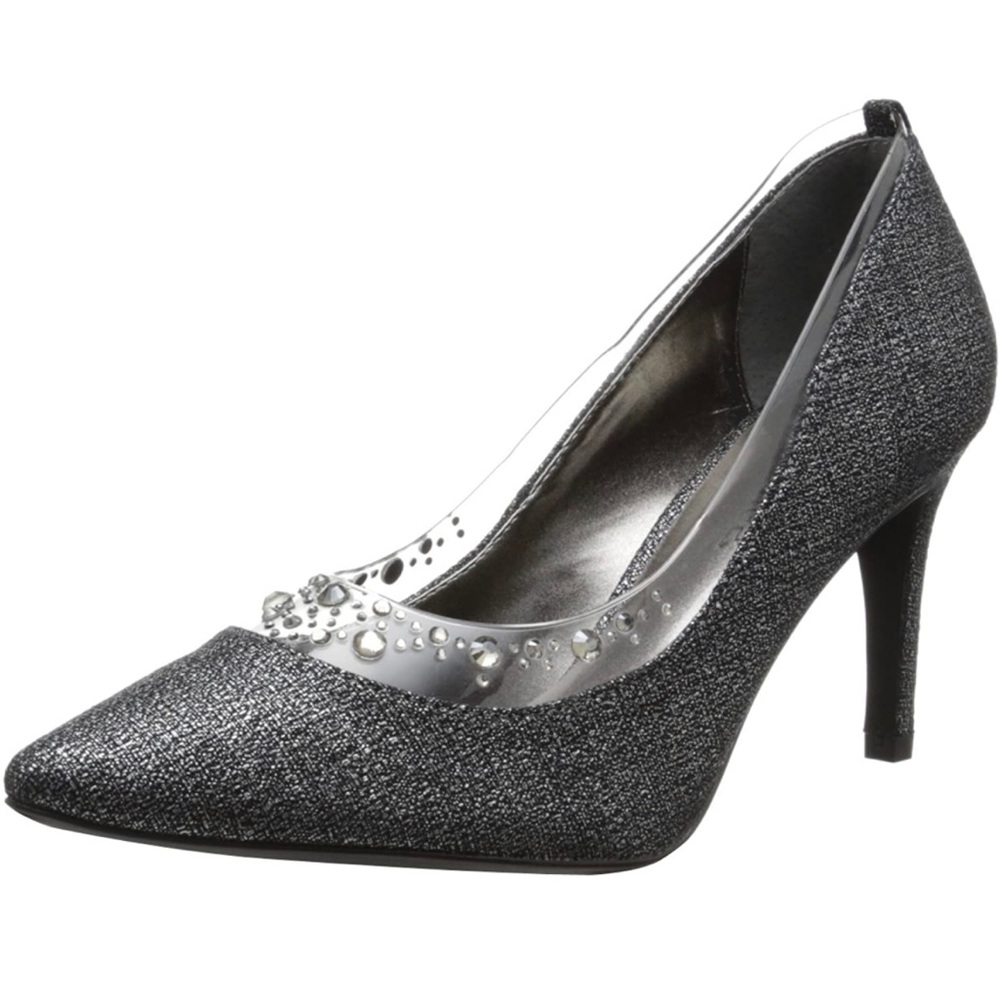 J.Renee Diamond Gunmetal Pump